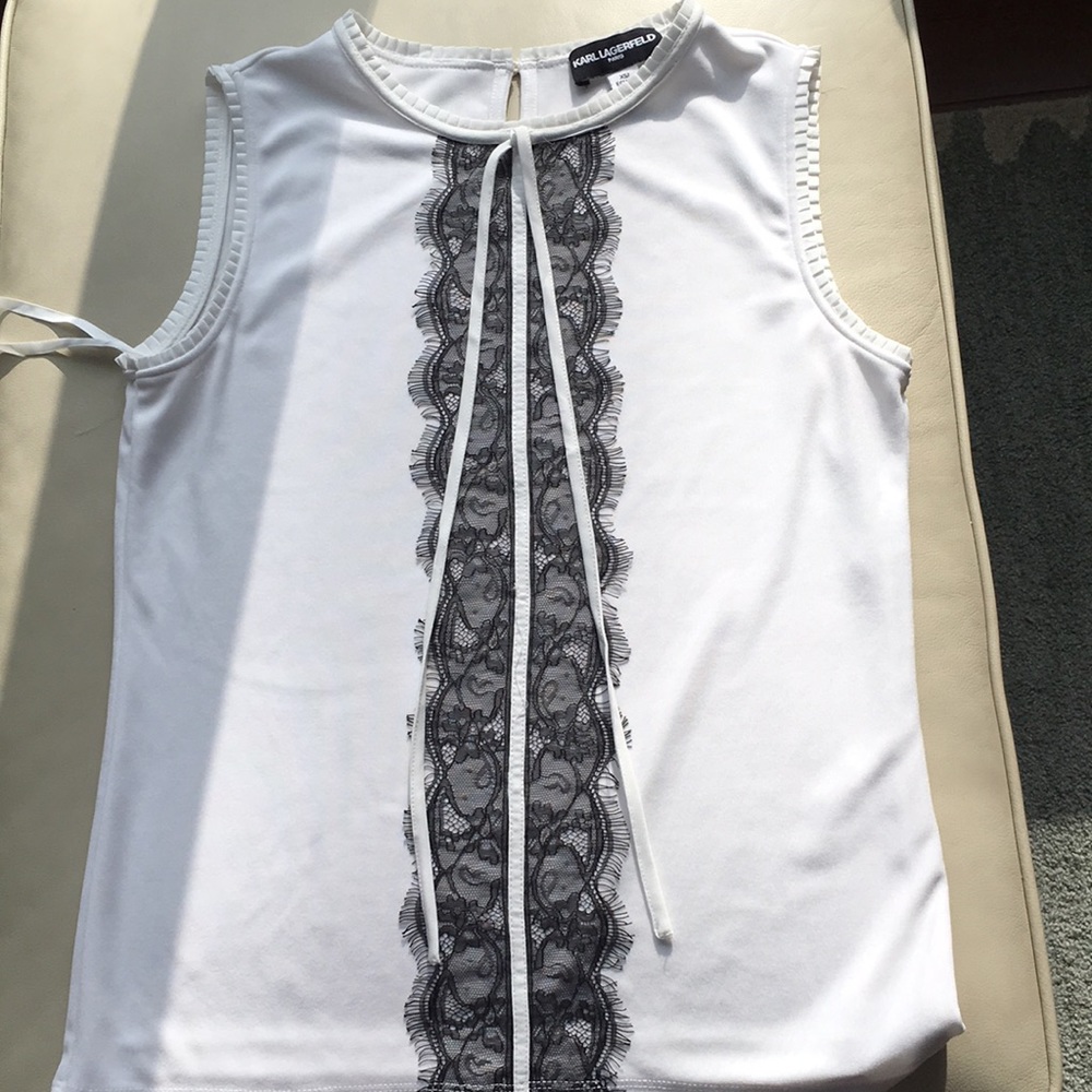 Elegant Karl lagerfeld sleeveless top - Picture 3 of 11